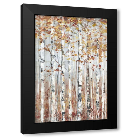 Copper Forest Black Modern Wood Framed Art Print with Double Matting by Swatland, Sally