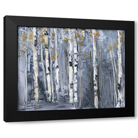 Modern Birch Black Modern Wood Framed Art Print by Swatland, Sally