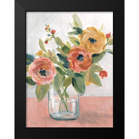 Sunny Fragrances Black Modern Wood Framed Art Print by Robinson, Carol