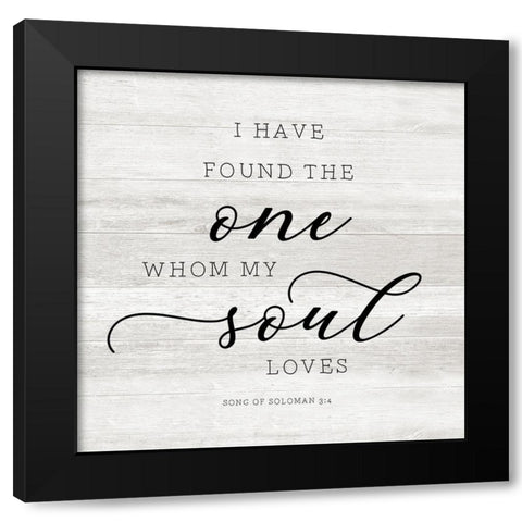 Soul Loves Black Modern Wood Framed Art Print with Double Matting by Carpentieri, Natalie