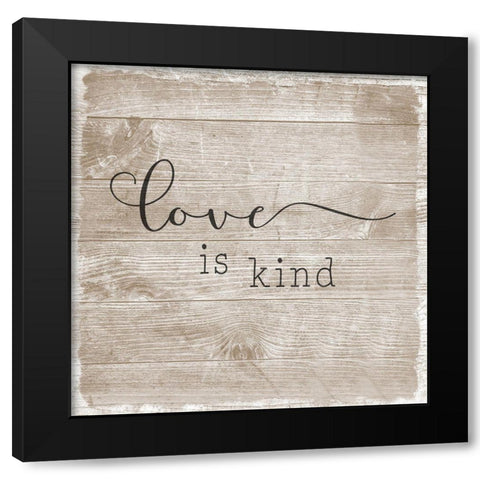 Love Is II Black Modern Wood Framed Art Print with Double Matting by Carpentieri, Natalie