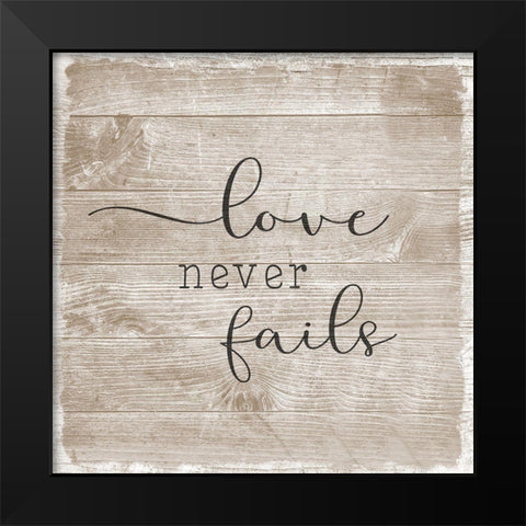 Love Is III Black Modern Wood Framed Art Print by Carpentieri, Natalie