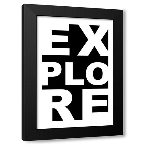 Explore Black Modern Wood Framed Art Print by CAD Designs