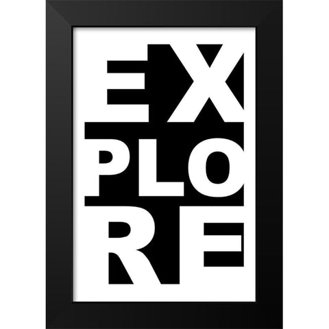 Explore Black Modern Wood Framed Art Print by CAD Designs