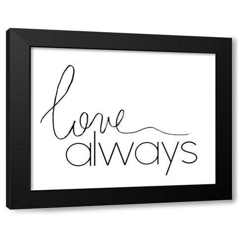Always Black Modern Wood Framed Art Print with Double Matting by Santiago, Daniela