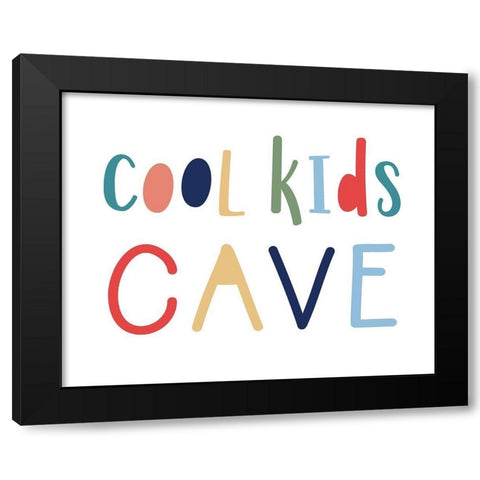 Cool Kids Cave Black Modern Wood Framed Art Print by Carpentieri, Natalie