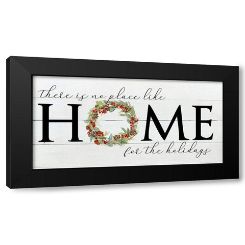 Home for the Holidays Black Modern Wood Framed Art Print with Double Matting by Swatland, Sally