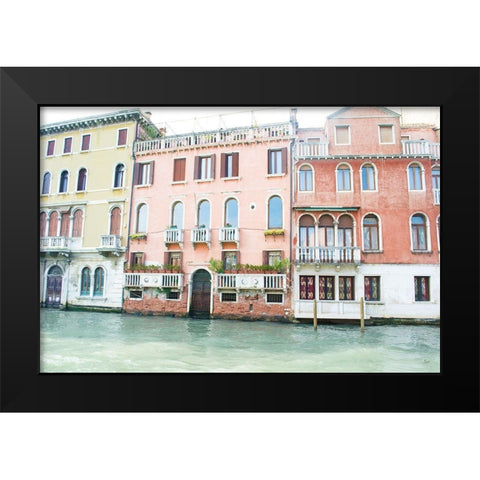 Canal Building II Black Modern Wood Framed Art Print by Nan