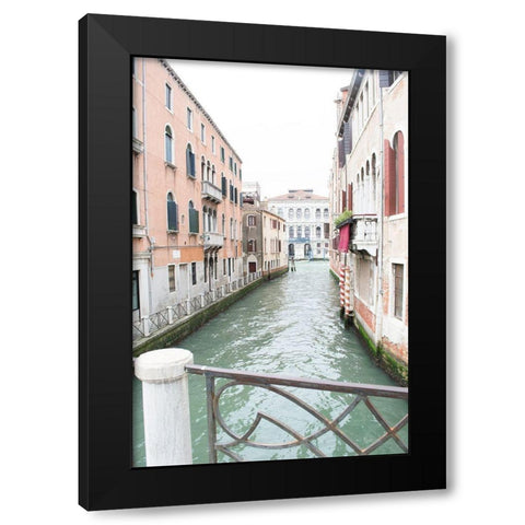 Venice Canal I Black Modern Wood Framed Art Print by Nan