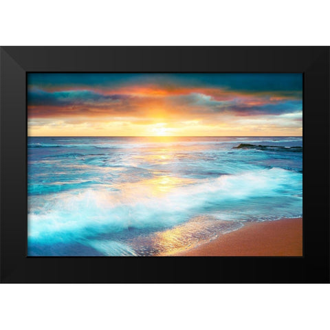 Amber Light Black Modern Wood Framed Art Print by Delimont, Danita