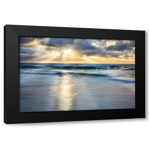 Cloudscape Shore Black Modern Wood Framed Art Print by Delimont, Danita