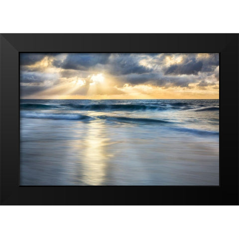 Cloudscape Shore Black Modern Wood Framed Art Print by Delimont, Danita
