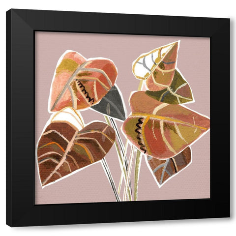 Sedona Abstract Black Modern Wood Framed Art Print by Pope, Katherine and Elizabeth