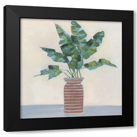 Banana Palm I Black Modern Wood Framed Art Print with Double Matting by Swatland, Sally