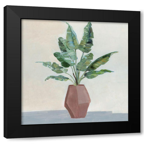 Banana Palm II Black Modern Wood Framed Art Print by Swatland, Sally