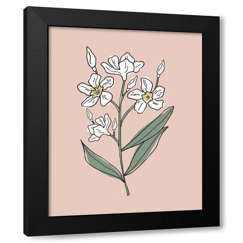 Outline Botanical II Black Modern Wood Framed Art Print by Carpentieri, Natalie