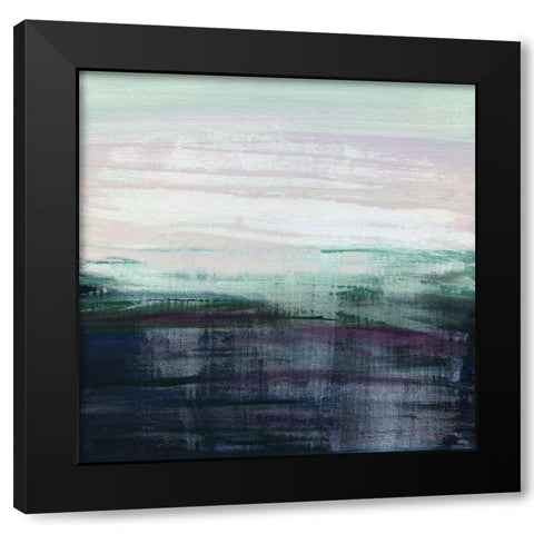Misty Black Modern Wood Framed Art Print with Double Matting by Jill, Susan