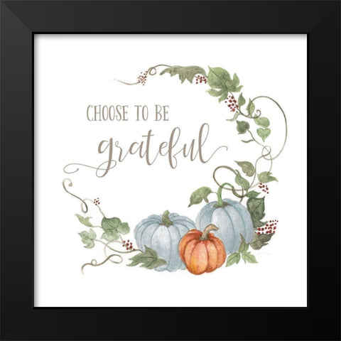 Harvest Wreath II Black Modern Wood Framed Art Print by Tava Studios