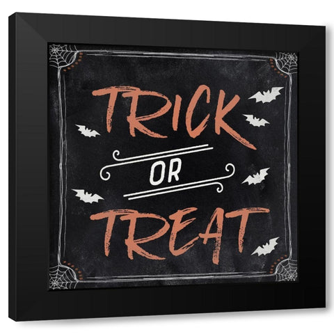 Trick or Treat Black Modern Wood Framed Art Print with Double Matting by Carpentieri, Natalie