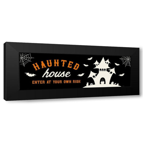 Haunted Risk Black Modern Wood Framed Art Print with Double Matting by Carpentieri, Natalie