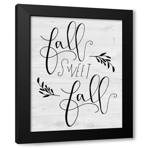Fall Sweet Fall Black Modern Wood Framed Art Print with Double Matting by Murray, Amanda