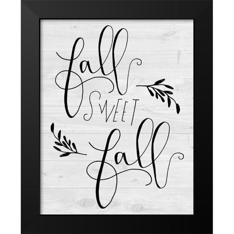 Fall Sweet Fall Black Modern Wood Framed Art Print by Murray, Amanda