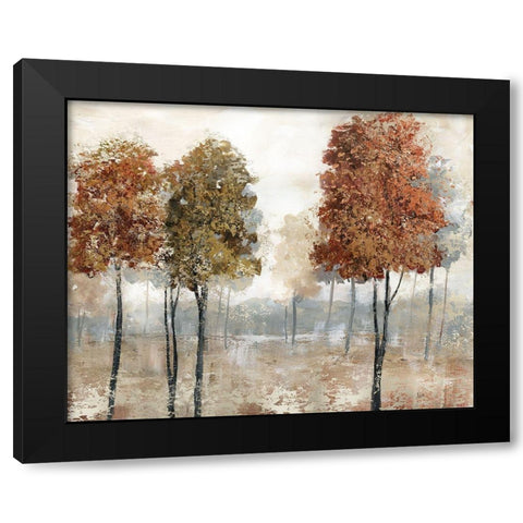 Trees of Copper Mountain Black Modern Wood Framed Art Print with Double Matting by Nan