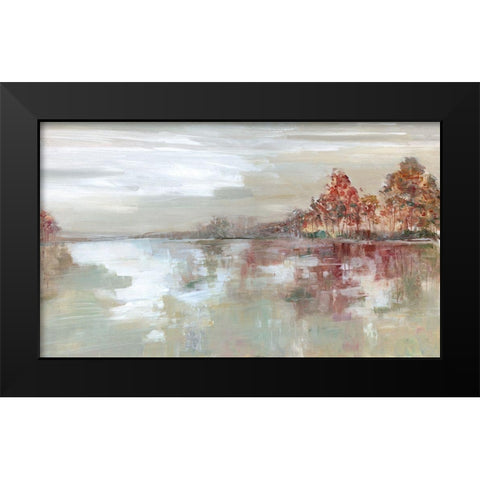 Scenic Sunrise Black Modern Wood Framed Art Print by Swatland, Sally