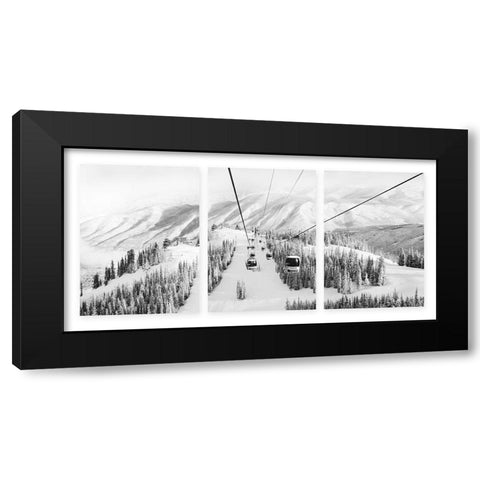 Frost Mountain Black Modern Wood Framed Art Print by Delimont, Danita