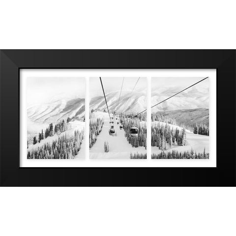Frost Mountain Black Modern Wood Framed Art Print by Delimont, Danita