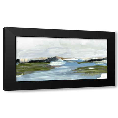 Kattskill Bay Black Modern Wood Framed Art Print by Jill, Susan
