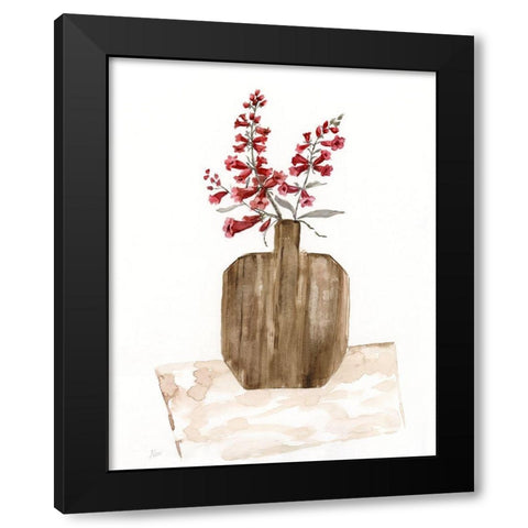 Simply Country II Black Modern Wood Framed Art Print with Double Matting by Nan