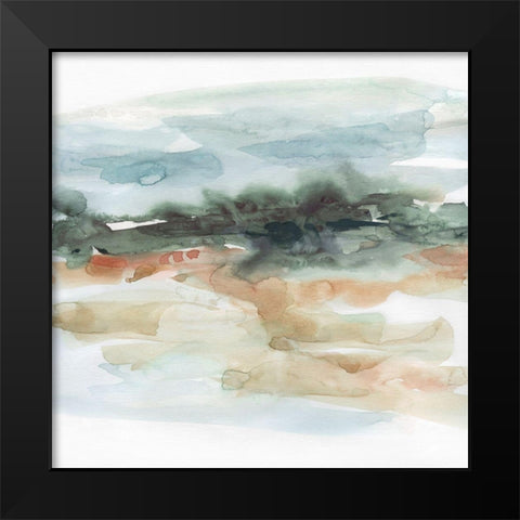 Rainwashed Black Modern Wood Framed Art Print by Robinson, Carol