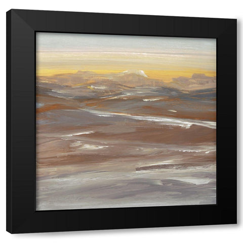 Desert Sundown Black Modern Wood Framed Art Print by Jill, Susan