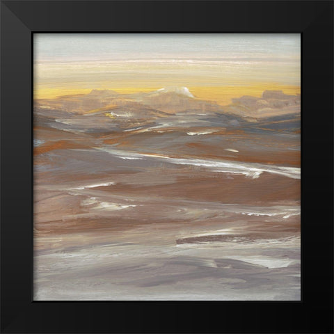 Desert Sundown Black Modern Wood Framed Art Print by Jill, Susan