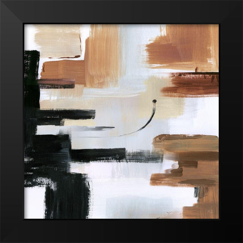 Mountain Plateau Black Modern Wood Framed Art Print by Jill, Susan