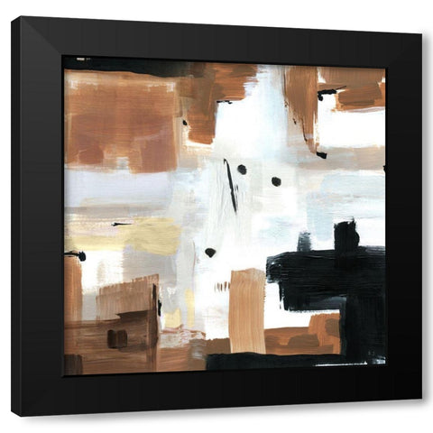 Winding Trail Black Modern Wood Framed Art Print by Jill, Susan