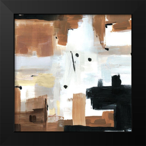 Winding Trail Black Modern Wood Framed Art Print by Jill, Susan