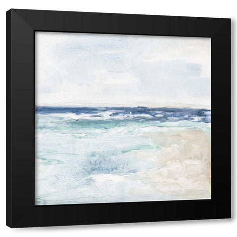 Jeweled Waters Black Modern Wood Framed Art Print by Swatland, Sally