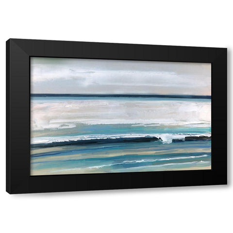 Ocean Stratus Black Modern Wood Framed Art Print by Swatland, Sally