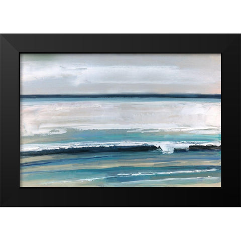 Ocean Stratus Black Modern Wood Framed Art Print by Swatland, Sally