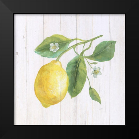 Lemon Fresh II Black Modern Wood Framed Art Print by Nan