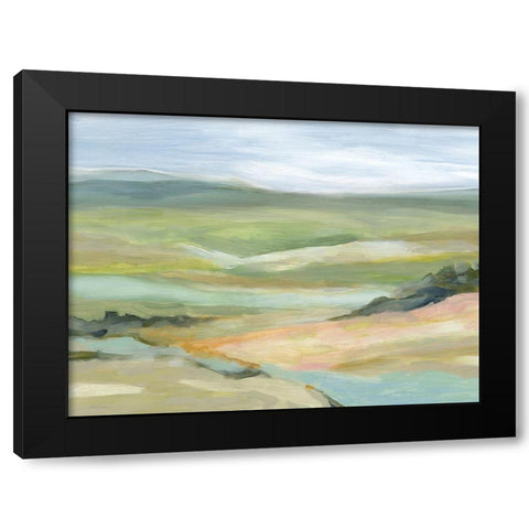 River Valley Black Modern Wood Framed Art Print by Robinson, Carol