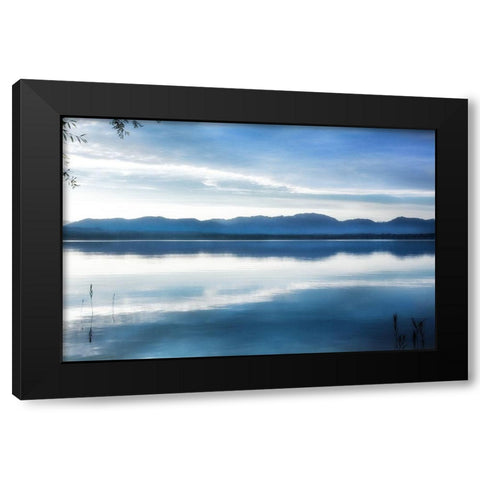 Blue Hour Black Modern Wood Framed Art Print with Double Matting by Weisz, Irene