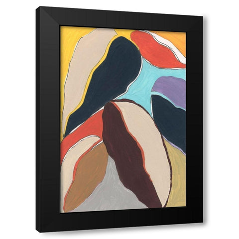 Botanical I Black Modern Wood Framed Art Print by Santiago, Daniela