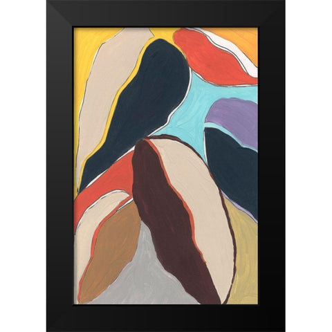 Botanical I Black Modern Wood Framed Art Print by Santiago, Daniela