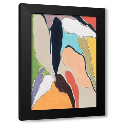 Botanical II Black Modern Wood Framed Art Print with Double Matting by Santiago, Daniela