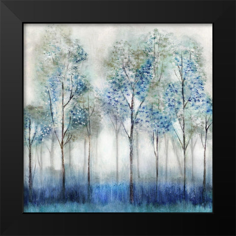 Dream Forest Black Modern Wood Framed Art Print by Tava Studios