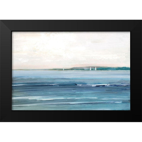 Distant Twilight Black Modern Wood Framed Art Print by Swatland, Sally