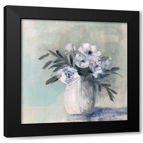 Fresh Elegance Black Modern Wood Framed Art Print by Swatland, Sally